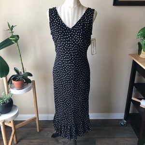 Paradise East Beaded Polka Dot Dress